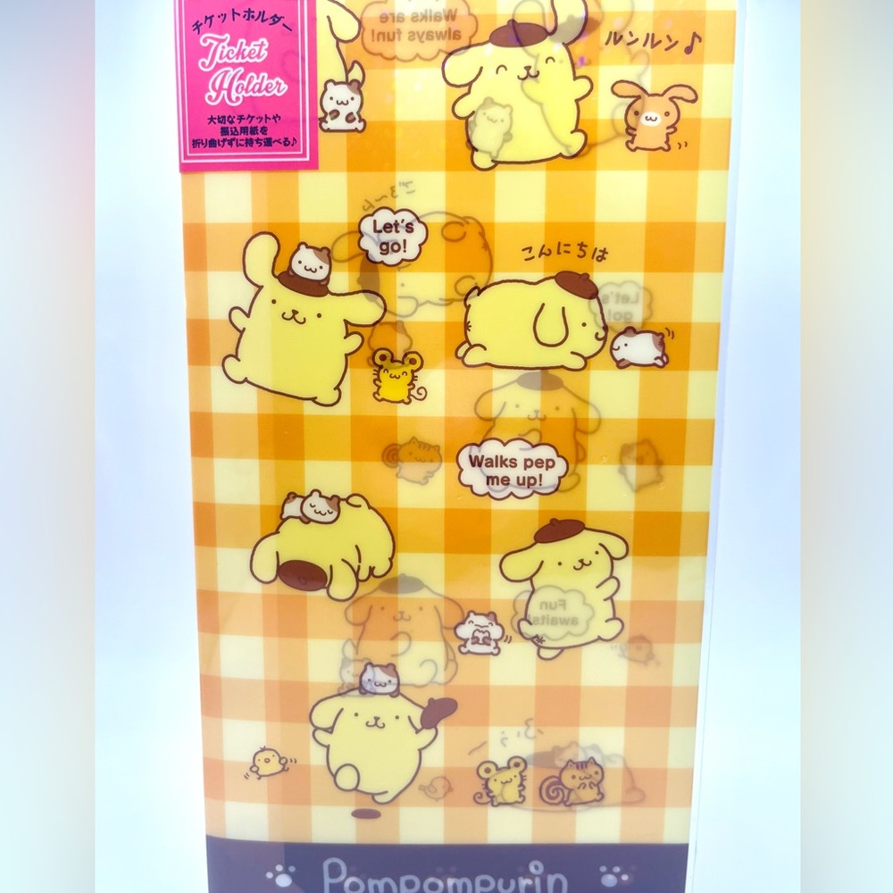 Pompompurin Glittery Ticket Holder